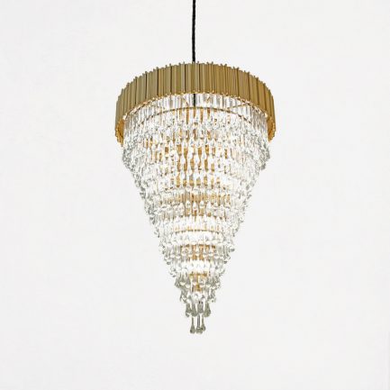 لوستر آیرون کریستال قطره