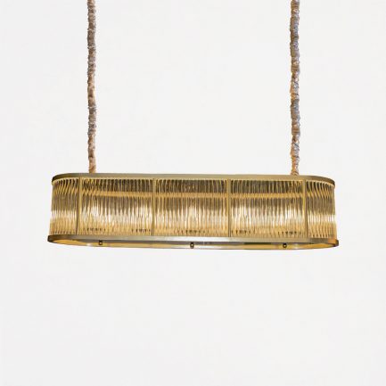 لوستر کریستال لوله ای