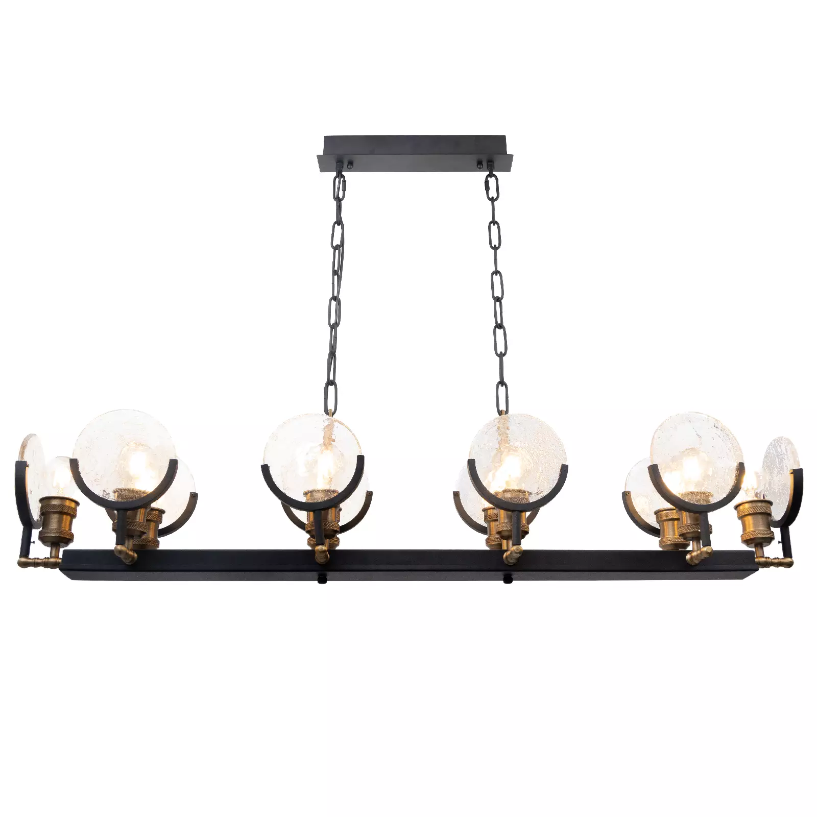 لوستر-خطی-لنزو-کریستالی-یخی لوستر خطی لاینر کریستال یخی