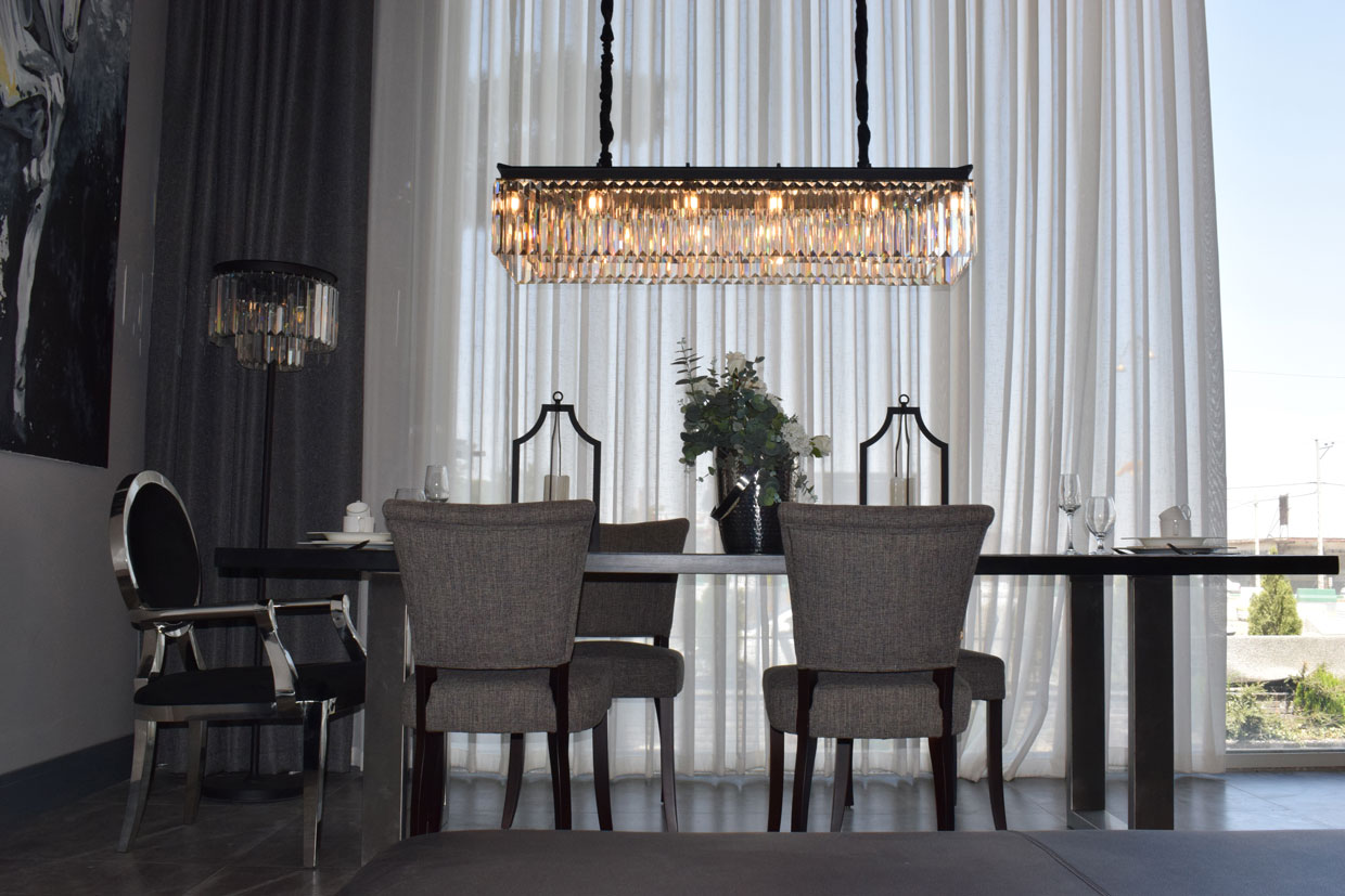 انتخاب سایز مناسب لوستر برای ناهارخوری