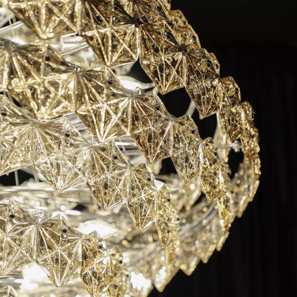 کریستال ستاره ی لوستر طبقاتی کریستال ستاره 150