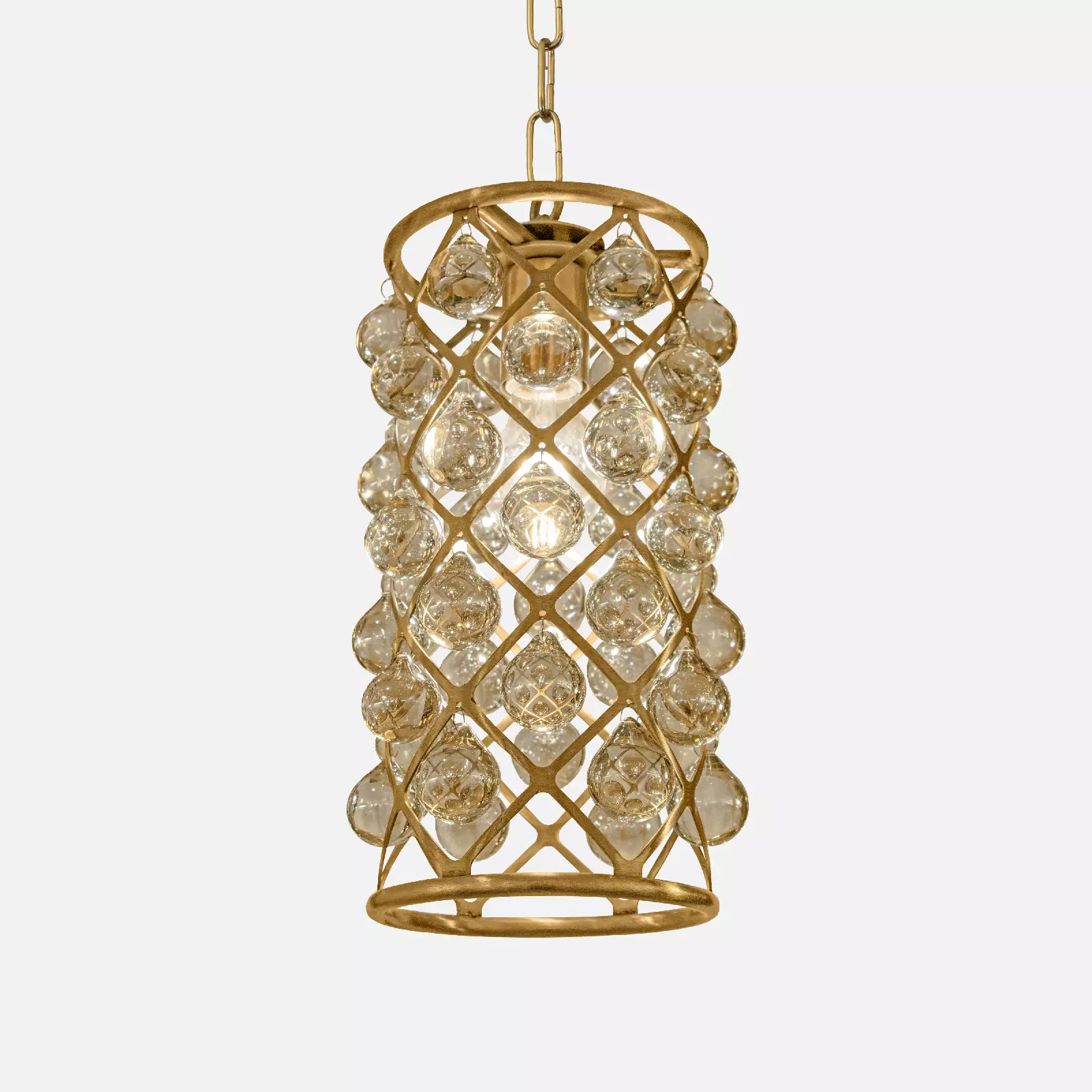 ball-circle-pendant چراغ آویز کریستال گوی نیرا