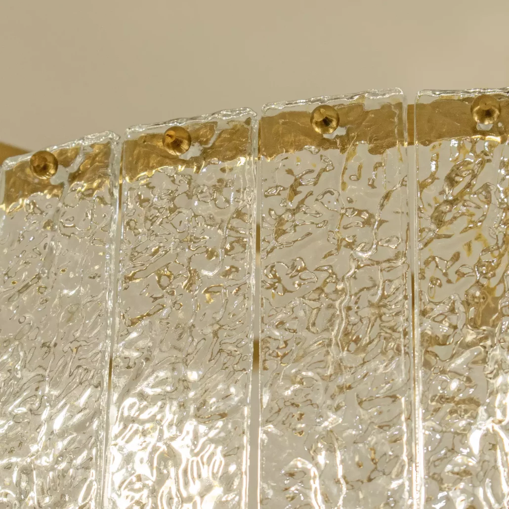 کریستال بلوکه لوستر گرد کریستالی دُرین 80