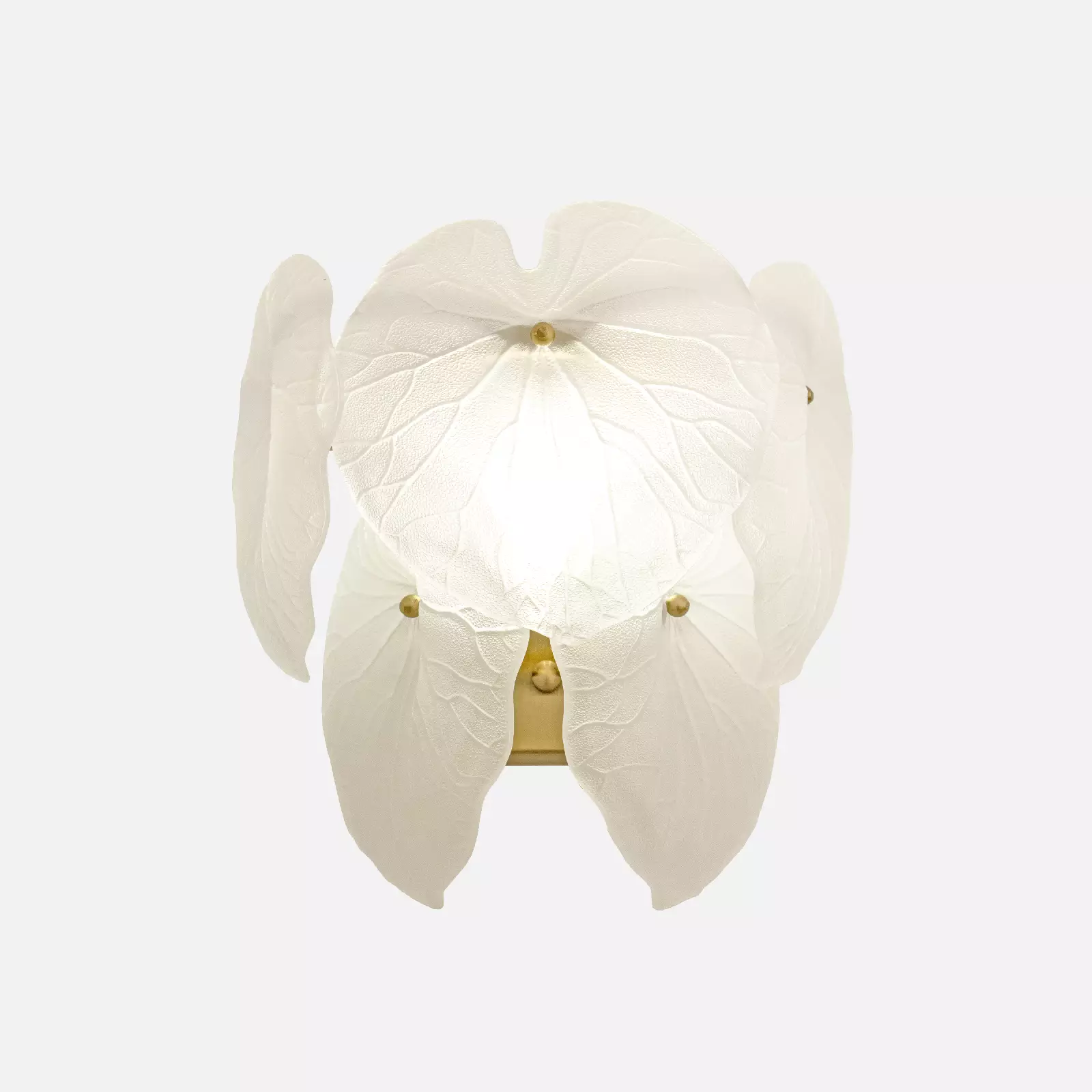 Lotus-Leaved-Crystal-Wall-Light چراغ دیواری برگ لوتوس نیرا