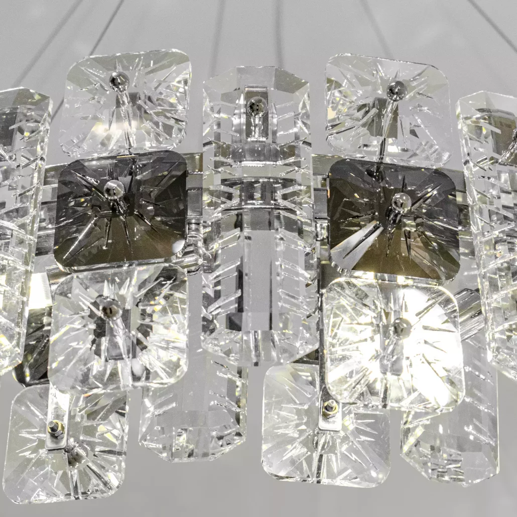 کریستال تراش لوستر گرد کریستالی روناک