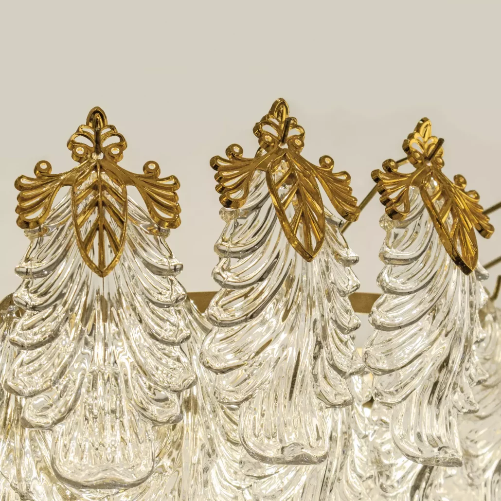 کریستال پر لوستر گرد کریستالی شاهین 80