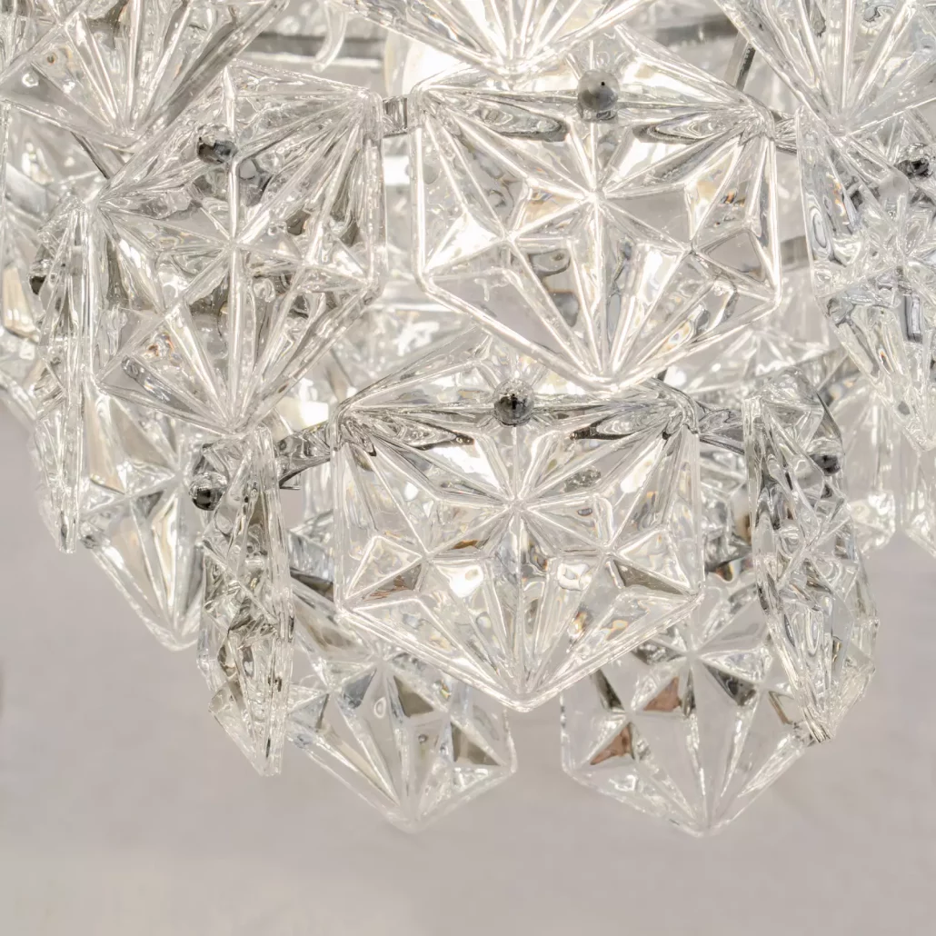 لوستر طبقاتی کریستال شش صلعی ستاره 120