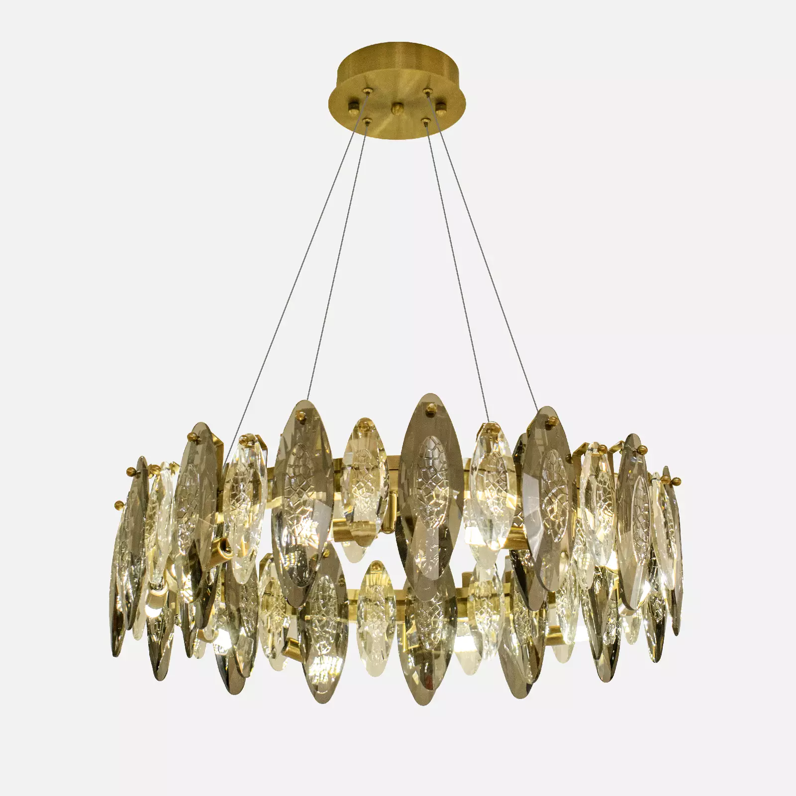 لوستر گرد کریستالی ستیا 60 لوستر گرد کریستالی ستیا 60