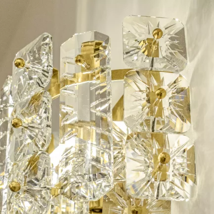 چراغ دیواری کریستال تراش روناک