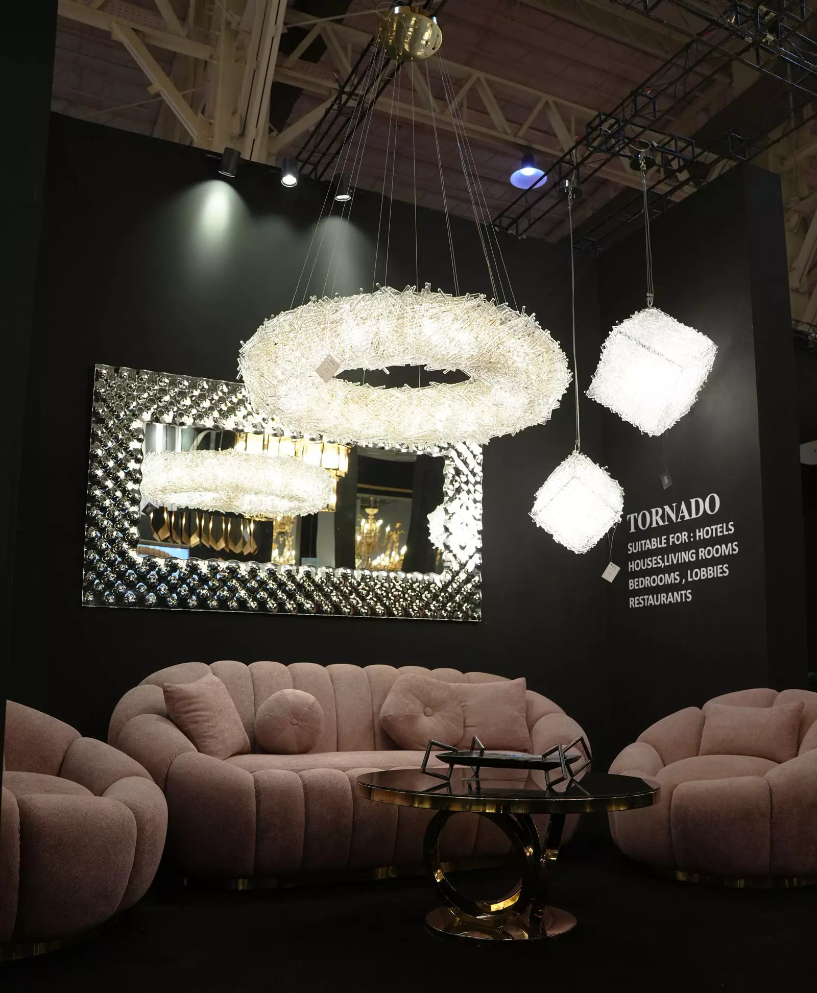 مجموعه-لوستر-تورنادو-نیرانور لوستر آویز تورنادو