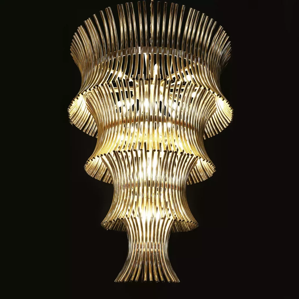 لوستر مدرن تمام فلزی کاسترو-خرید لوستر 1403