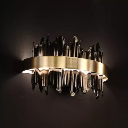 چراغ دیواری فلزی نیم دایره لاوا