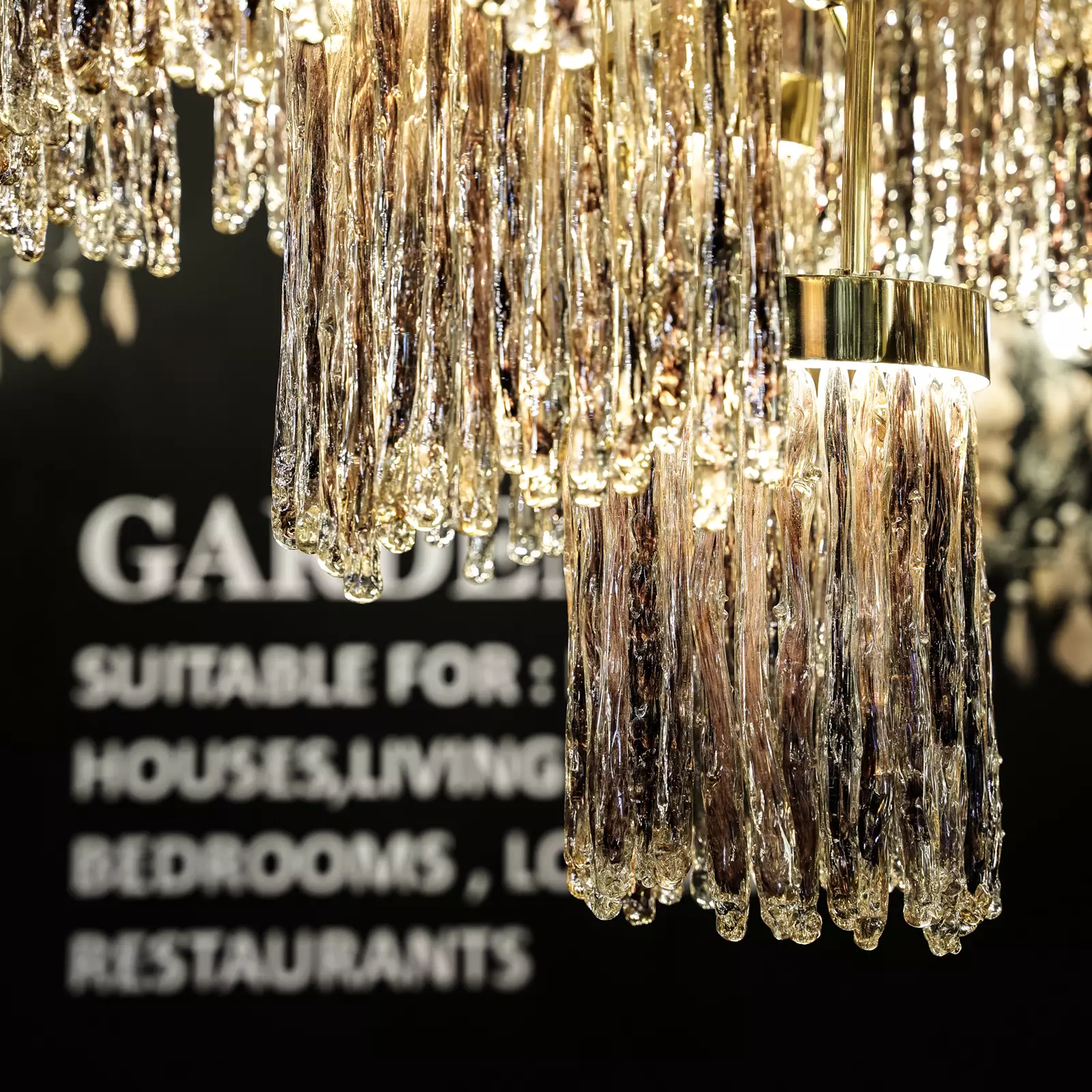 کریستال-قندیل-دست-ساز-کوربت لوستر گرد طبقاتی کوربت