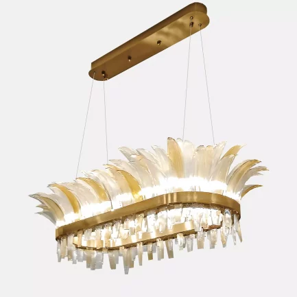 لوستر مدرن خطی کریستالی هیوا