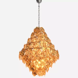 لوستر کریستال ستاره خوشه ای 55 امبر