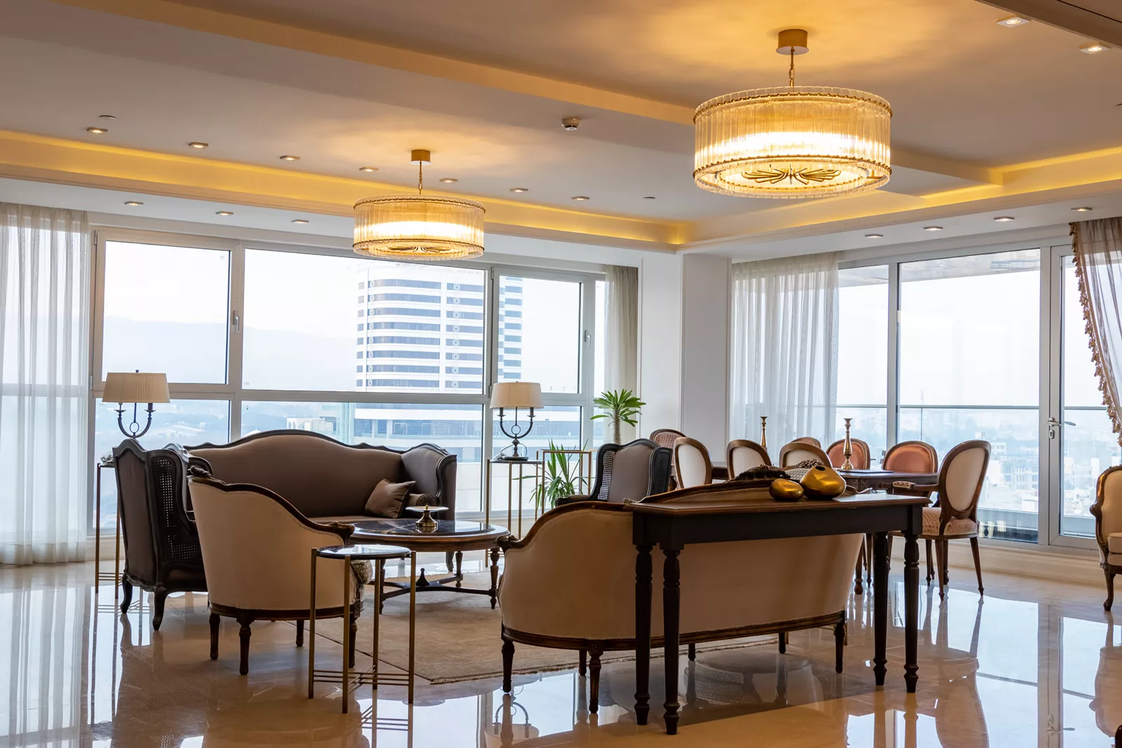 لوستر برج مسکونی اسپادانا مشهد