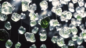 کریستال سنگ سبز رنگ